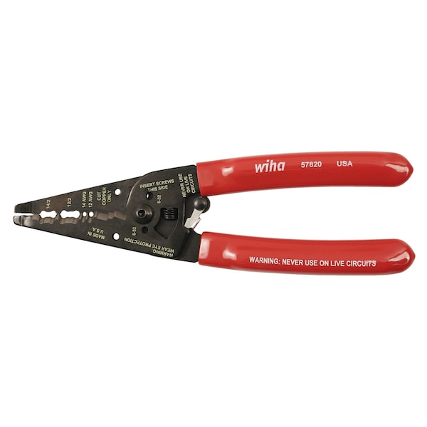 Wiha Classic Grip Wire Strippers Dual NM-B Cable 7.75-in. 57820 - main